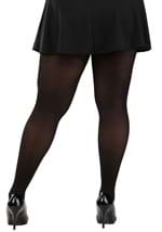 Plus Women's Opaque Black Tights Alt 1