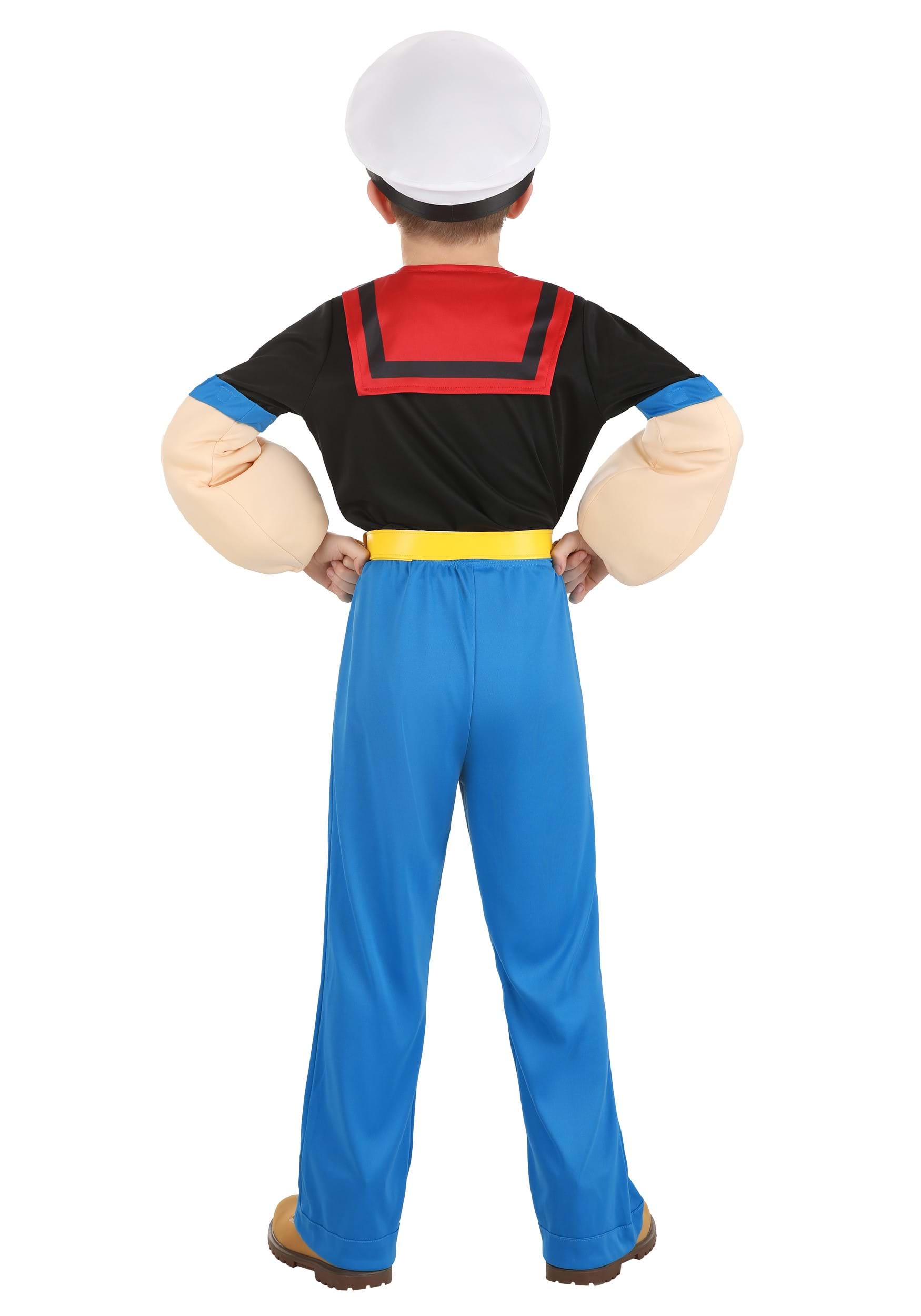 Boy's Deluxe Popeye Costume Cartoon Character Costumes