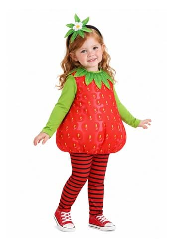 Toddler Classic Strawberry Costume UPD Main 1