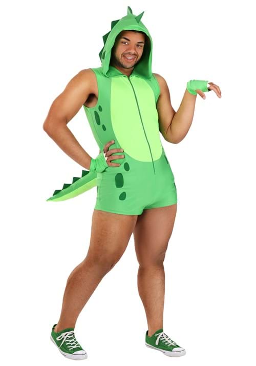 Plus Size Sexy Dino Romper Costume for Men