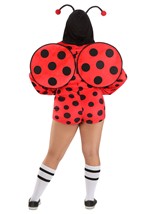 Plus Size Women's Ladybug Costume Romper Alt 4