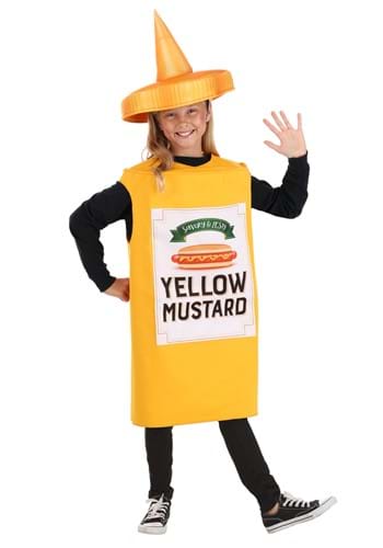 Kids Yellow Mustard Bottle Costume