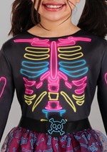 Kid's Neon Skeleton Costume Dress Alt 1