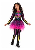 Girls Neon Skeleton Costume Dress New Main