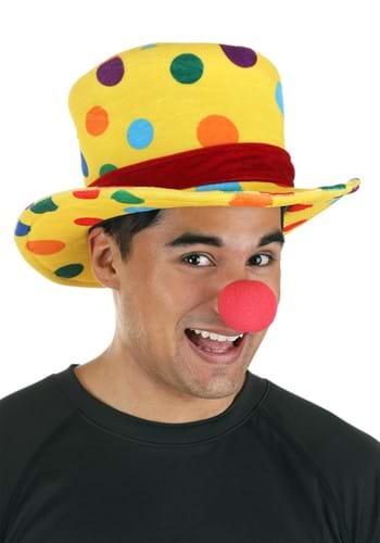 Adult Yellow Clown Top Hat