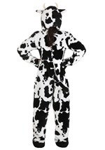 Deluxe Plush Spotted Cow Costume for Adults Alt 2