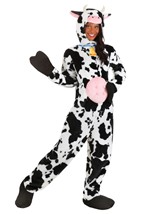 Deluxe Plush Spotted Cow Costume for Adults Alt 1