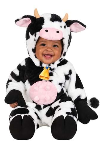 Deluxe Plush Spotted Cow Infant Costume New Main