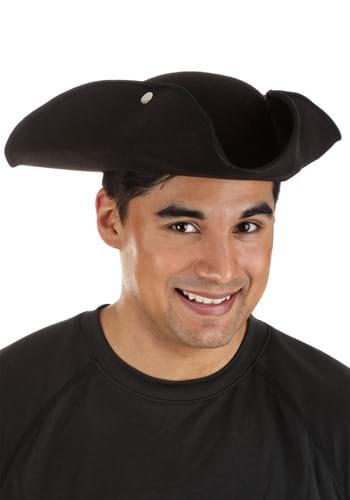 Adult Deluxe Black Tricorn Costume Hat