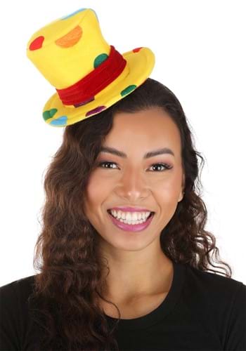 Mini Yellow Clown Top Hat