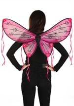 Adult Pink Floral Costume Wings Alt 1