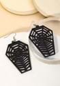 Spiderweb Coffin Earrings