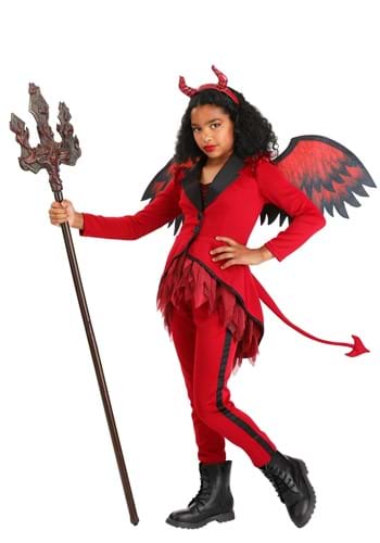 Girls Dazzling Devil Costume