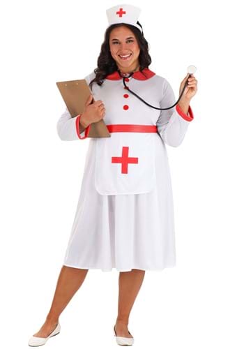 Plus Women's Classic Nurse Costume