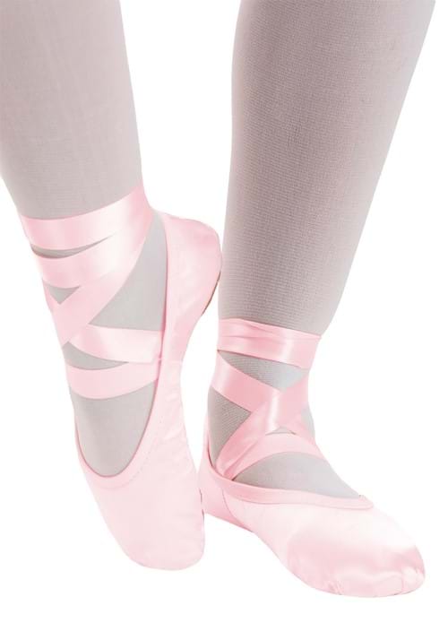 Faux Satin Ballet Costume Slipper for Women
