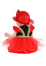 Infant Frilly Firefighter Costume Dress Alt 2