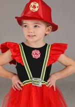 Frilly Firefighter Toddler Costume Dress Alt 1