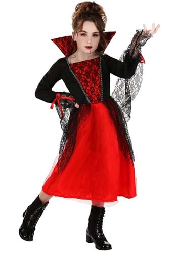 Girls Regal Vampire Costume Dress