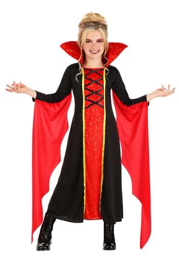 Girls Queen Vampire Costume Dress