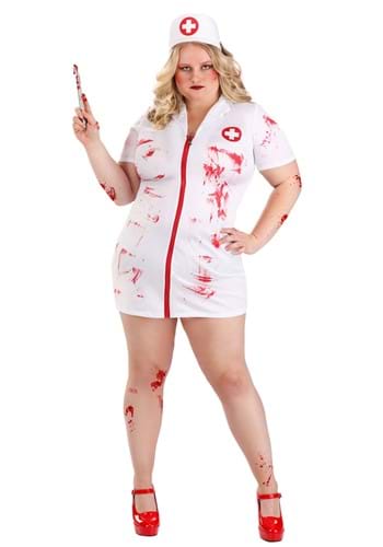 Plus Size Killer Nurse Costume Dress