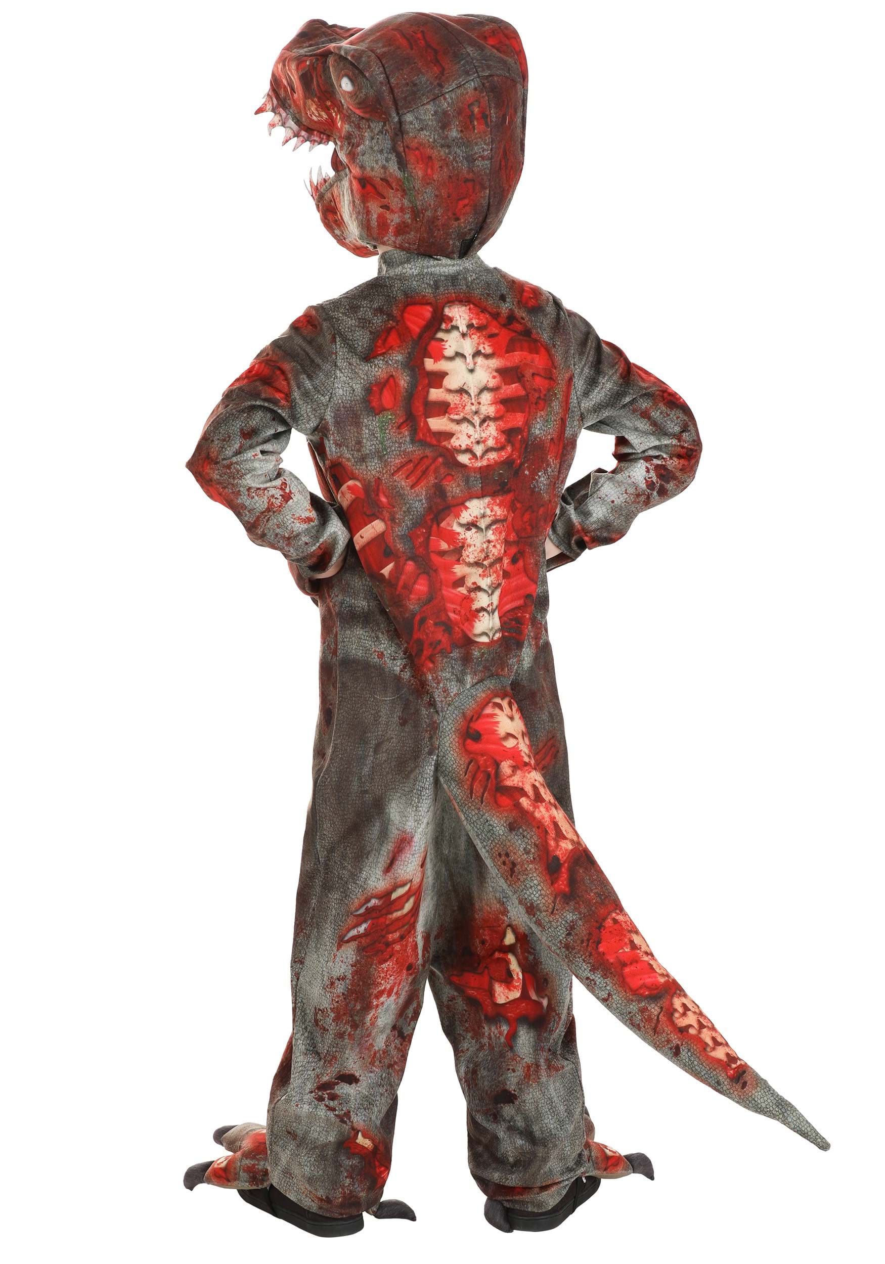 thumbnail image 2 of Kids Green T-Rex Costume For Halloween Pretend Play UK 2 of 10