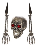 Light Up Skull & Pair of Hand Stakes Decoration Alt 1