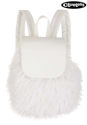 Fuzzy White Clueless Backpack