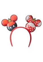 LOUNGEFLY MICKEY MINNIE ORNAMENT HEANDBAND Alt 1