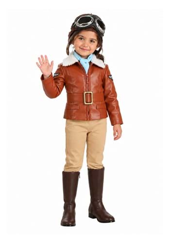 Toddler Deluxe Amelia Earhart Costume Main 1