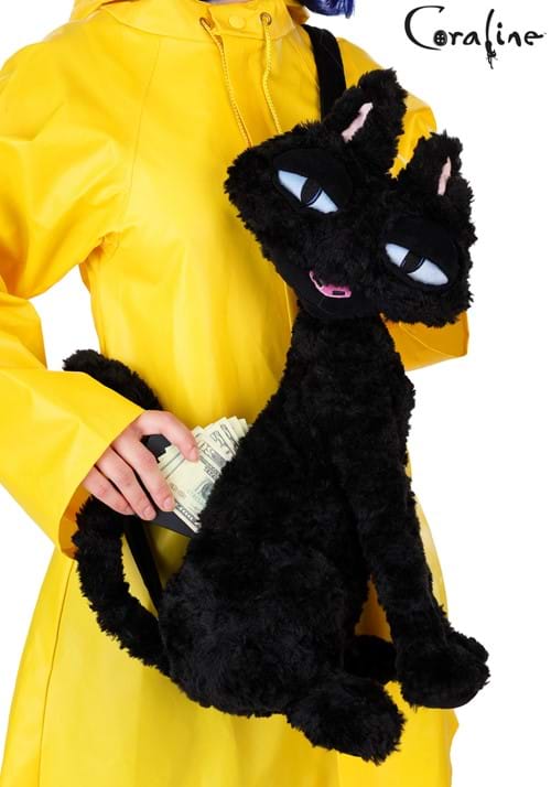 Coraline Costume Cat Companion Purse