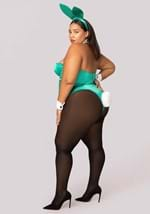 Women's Plus Size Playboy Green Bunny Costume Alt 1