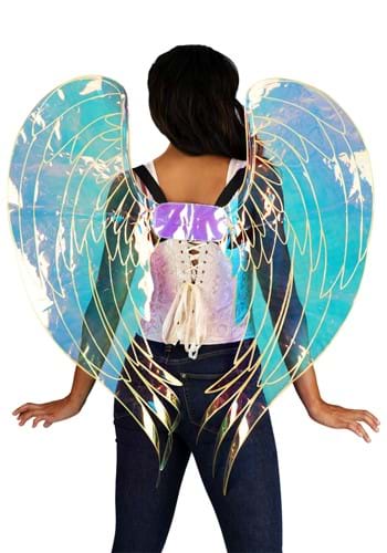 Adult Iridescent Costume Angel Wings