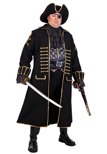 Men's Plus Size Premium Pirate Costume