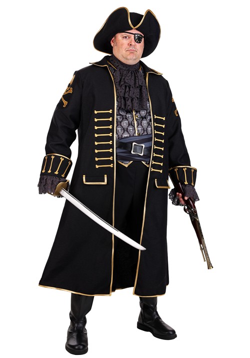 Men's Plus Size Premium Pirate Costume