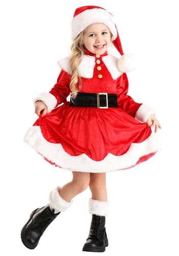 Girls Premium Santa Toddler Costume Dress
