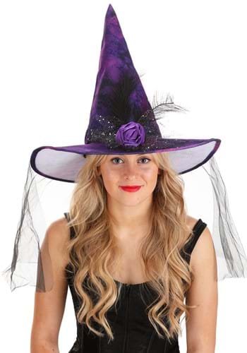 Elegant Purple Witch Hat