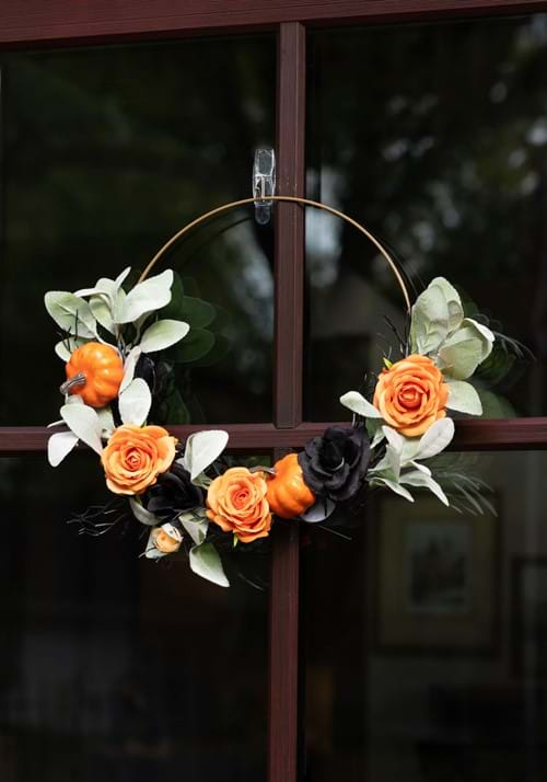 Pumpkin Flower Wreath Decoration