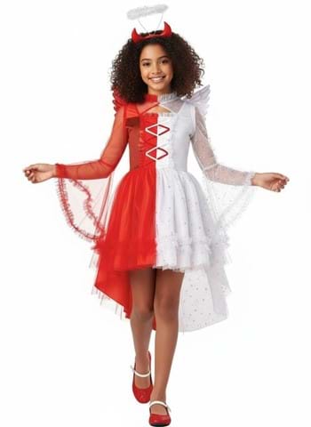 Girl's Half Angel Half Devil Costume Dress