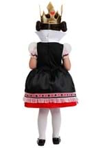 Girls Classic Toddler Queen of Hearts Costume Alt 1