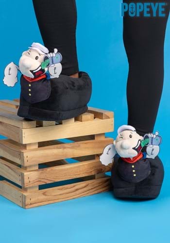 Adult Popeye Plush Character Slippers