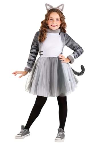 Girls Tabby Cat Costume Dress