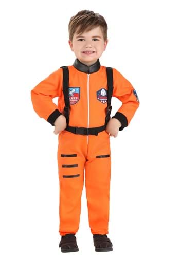 Classic Toddler Orange Astronaut Costume