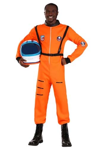 Mens Classic Orange Astronaut Costume
