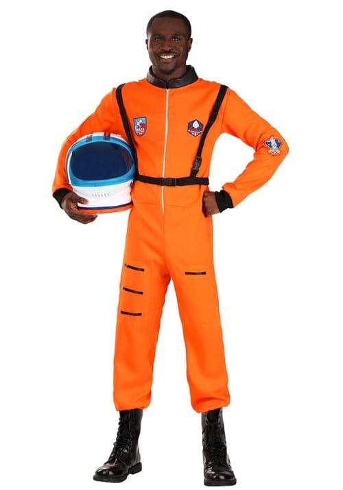 Mens Classic Orange Astronaut Costume
