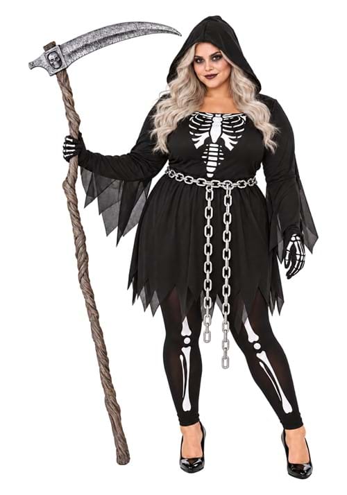 Plus Sized Death Women's Costume Dress upd