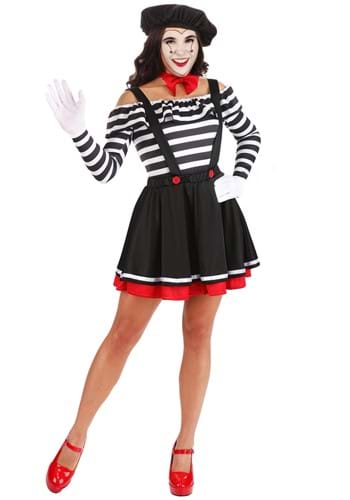 Mirthful Mime Womens Costume Dress