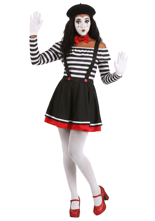 Mirthful Mime Women's Costume Dress new