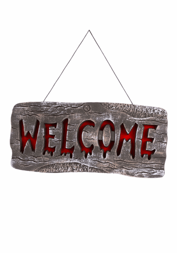 Welcome Light Up Sign Decoration