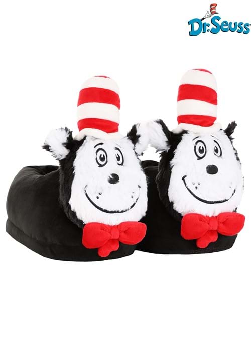 Cat in the Hat 3D Character Adult Slippers
