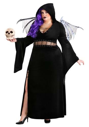 Plus Size Winged Reaper Womens Costume